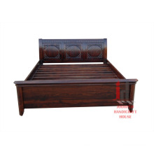 Dark Wood Bed